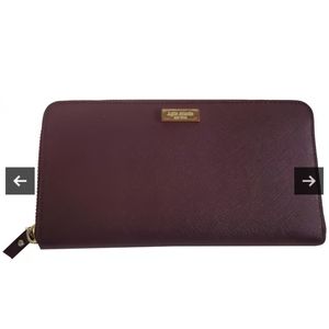 Kate Spade 100% Leather Wallet with Zipper